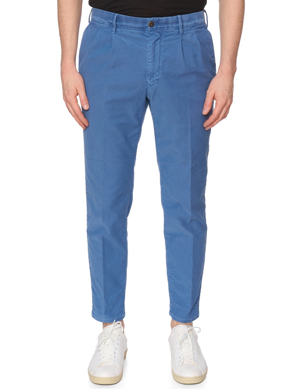 Incotex Slim Fit Chino Blue Twill Slacks Pants Size 32